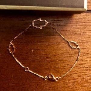 Ross Simons 14kt YG Hamsa Bracelet